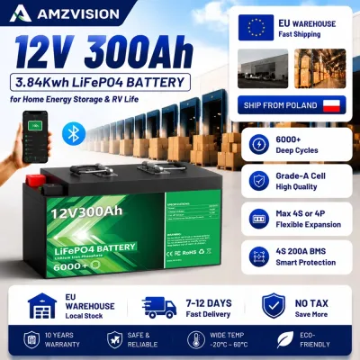 Batterie lithium LiFePO4 12 V 300 Ah Bluetooth