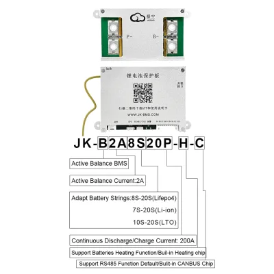 BMS intelligent 4S à 8S équilibrage actif – image 3