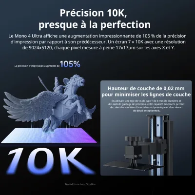 Imprimante 3D résine UV à écran LCD 10K – image 2