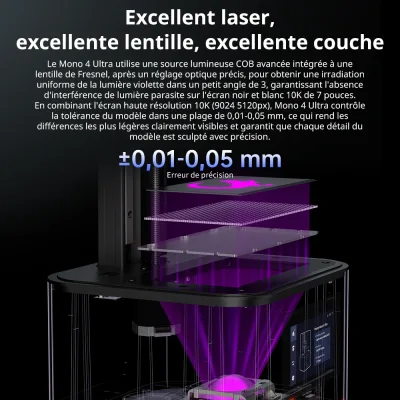 Imprimante 3D résine UV à écran LCD 10K – image 3