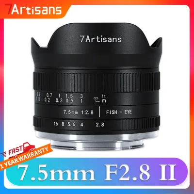 Objectif fisheye 7,5 mm F2,8 pour appareil APS-C
