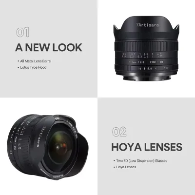 Objectif fisheye 7,5 mm F2,8 pour appareil APS-C – image 3