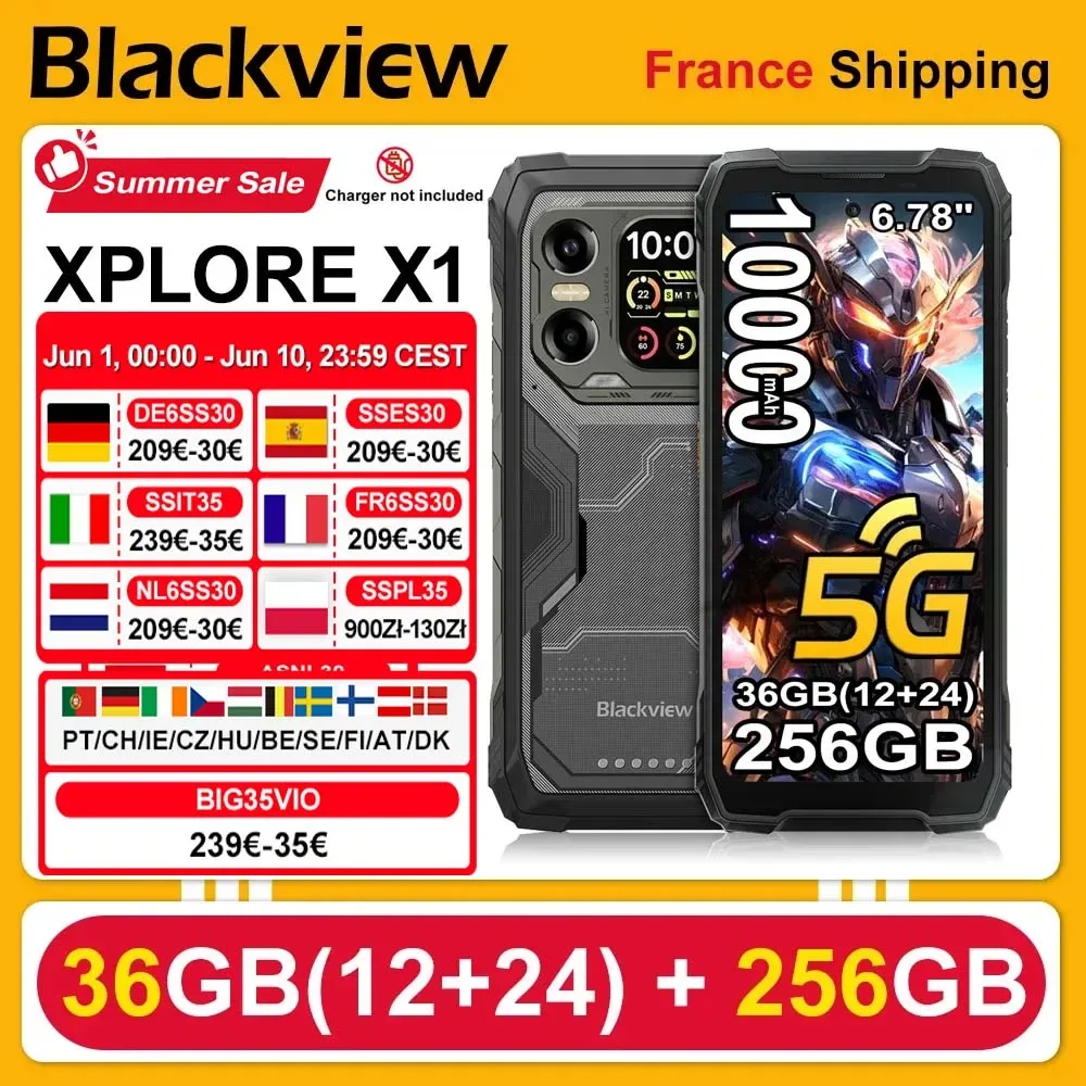 Smartphone robuste 5G double SIM
