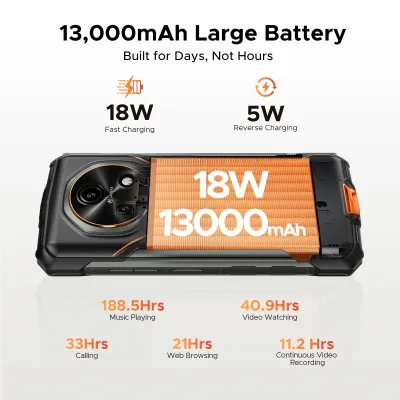 Smartphone robuste 5G écran 6,6 pouces – image 3