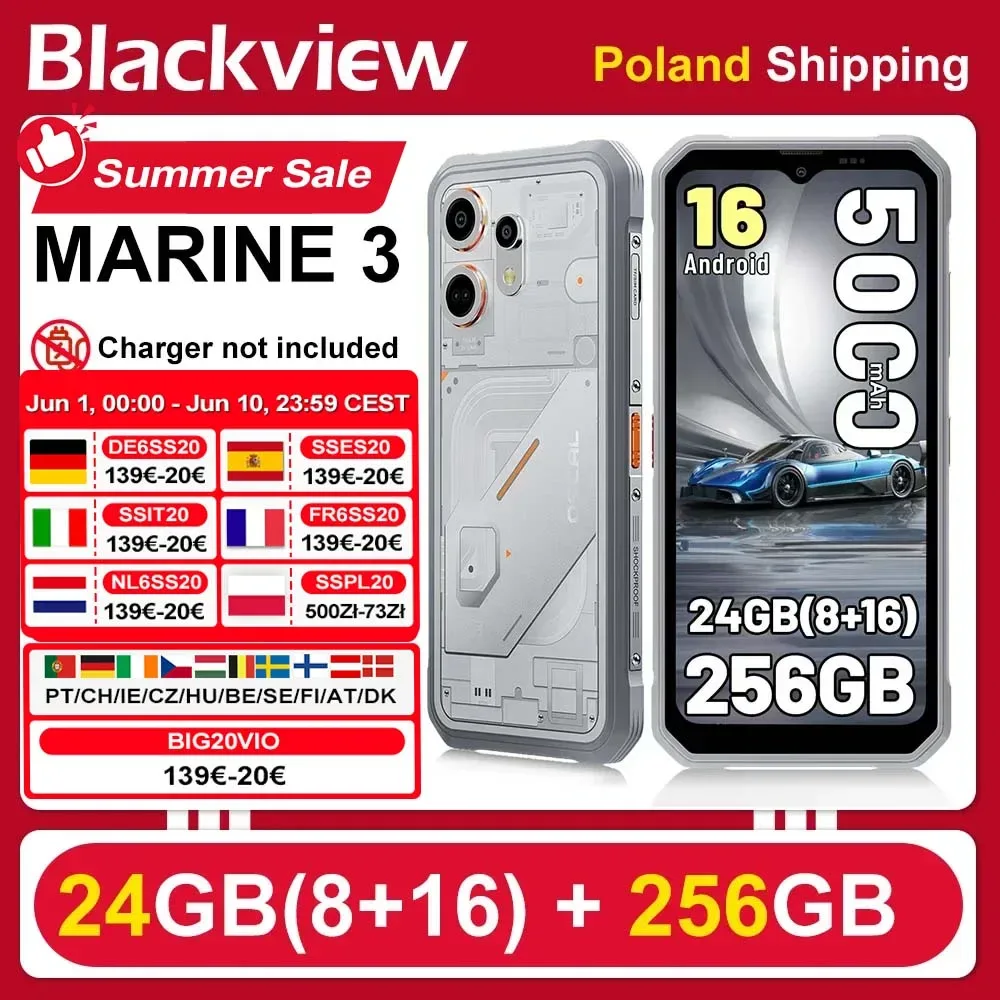 Smartphone robuste double SIM, écran 90 Hz
